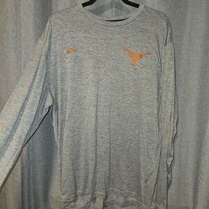 Nike Gray Long Sleeve Tee Texas Longhorns